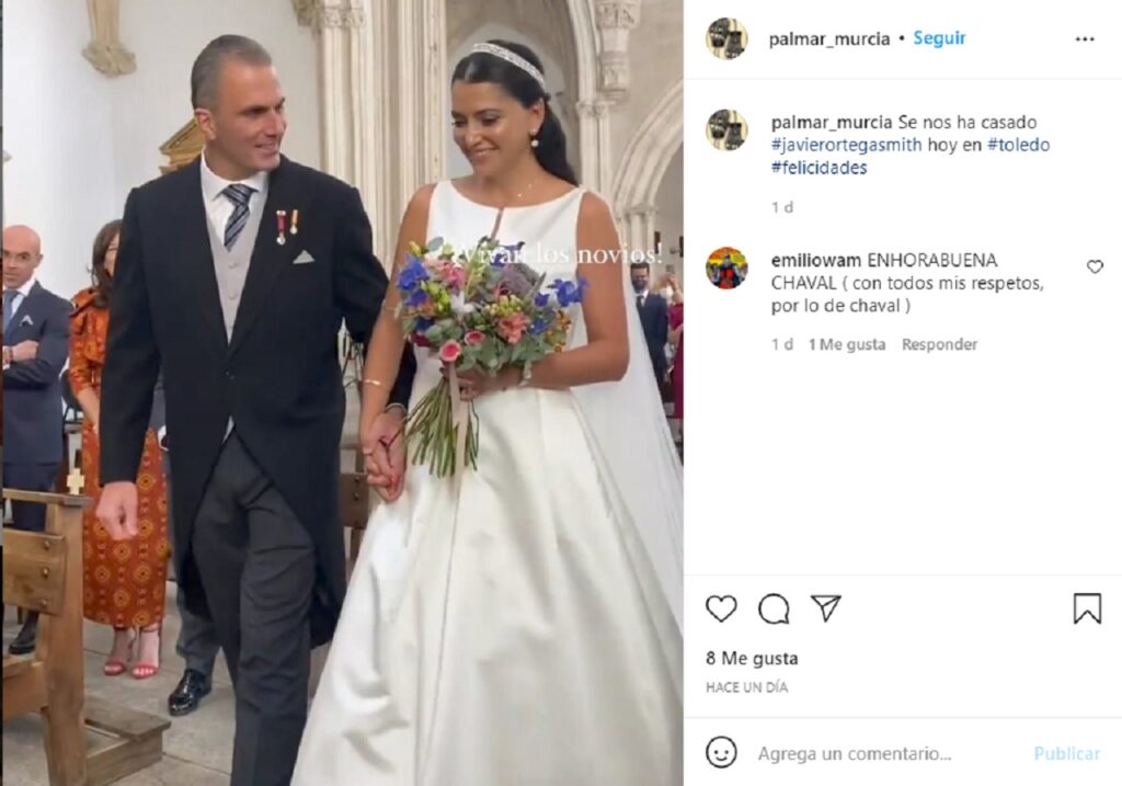 Foto de la boda de Ortega Smith y Paulina Sánchez