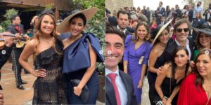 Fotos de algunos invitados a la boda y los mariachis