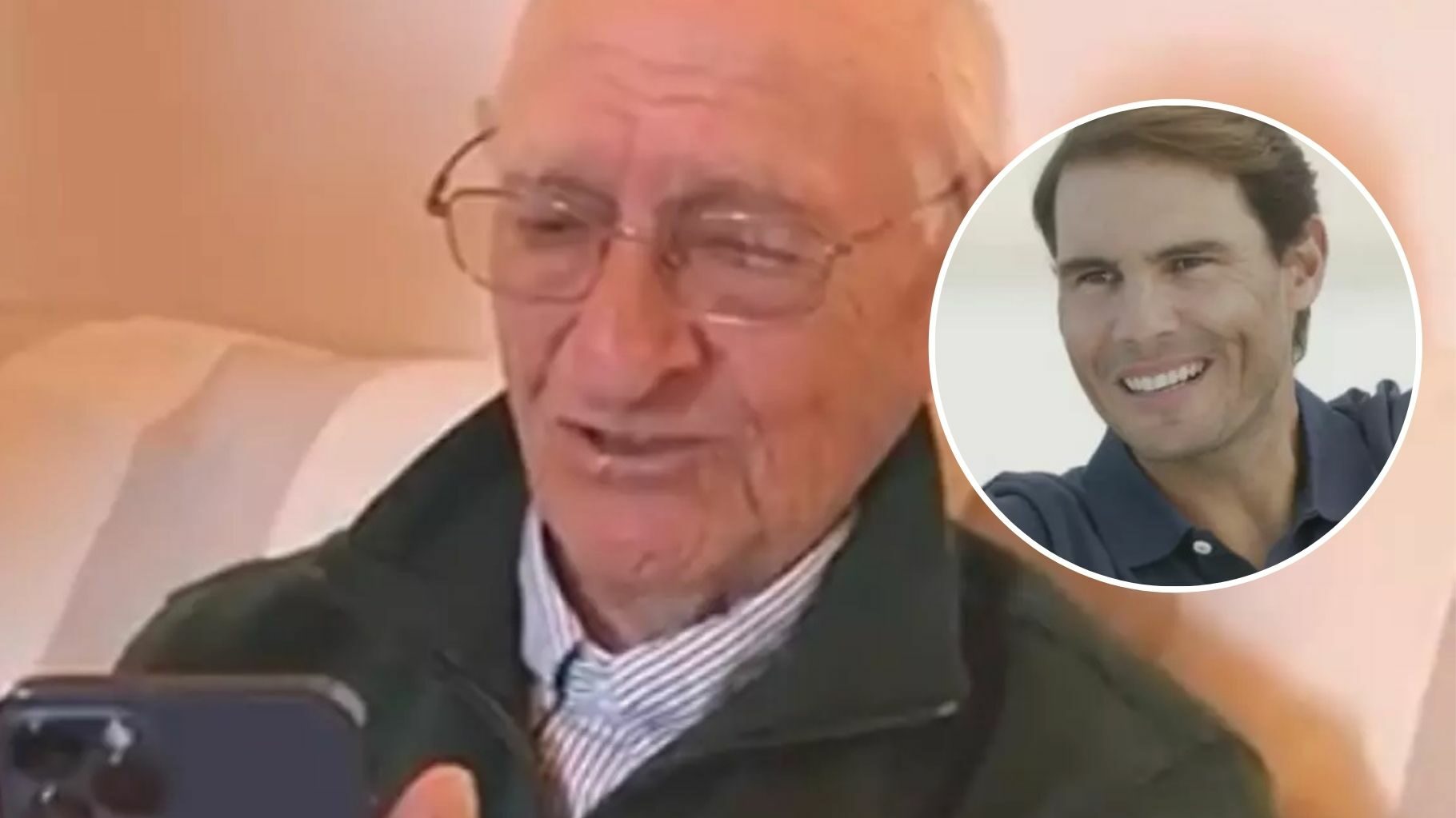 La felicitación de Rafa Nadal a un abuelo de 90 años que se ha hecho viral