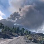 Nuevo derrumbe en el cono principal del volcán de La Palma