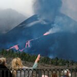 Localizan una nueva colada en la zona sur del volcán de La Palma
