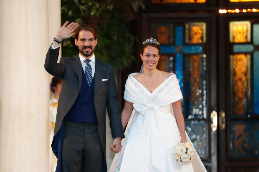 El príncipe Philippos de Grecia (Felipe de Grecia) con su mujer Nina Flohr