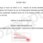 El documento que demuestra cómo Exteriores borró menciones a ETA en los Presupuestos