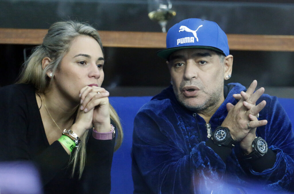 Maradona y la que fue su pareja Rocío Oliva 