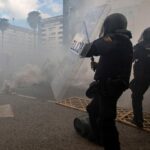 La manifestación del metal de Cádiz acaba en enfrentamientos y disturbios