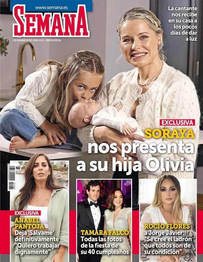Soraya Arnelas posa con sus dos hijas en 'Semana'