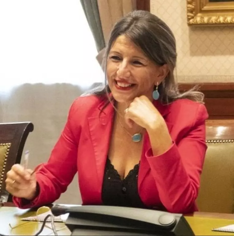 Yolanda Díaz en el año 2019