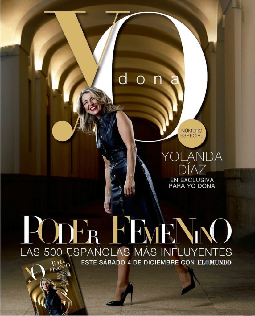 Yolanda Díaz, portada de Yo Dona
