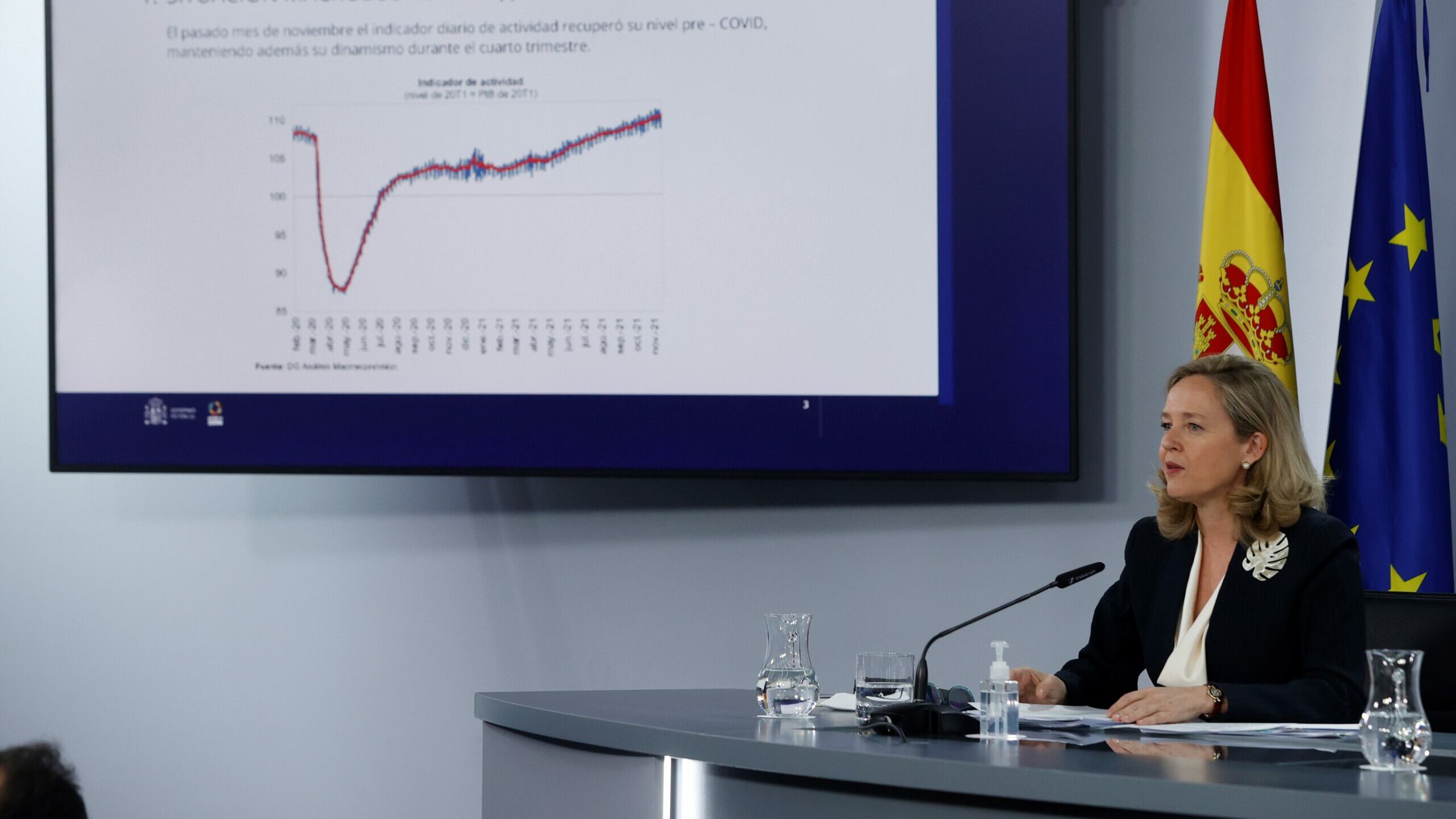 Calviño 'vende' al FMI que la recuperación es mayor de lo que indican las previsiones