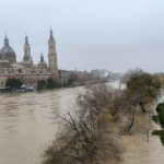 Zaragoza, pendiente de la crecida del Ebro en plena gira de Sánchez por las zonas afectadas