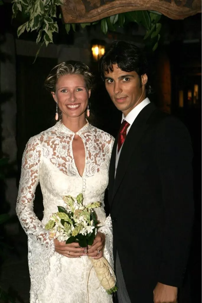 Anne Igartiburu e Igor Yebra, en su boda en 2004