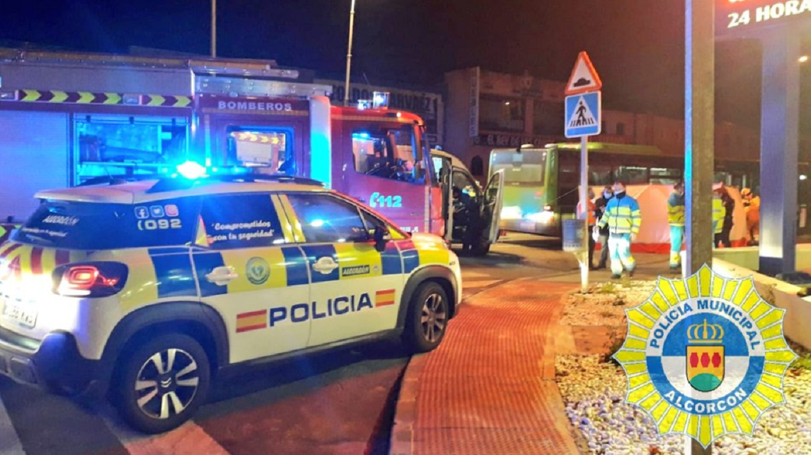 Muere una mujer de 54 años en Alcorcón (Madrid) tras ser atropellada por un autobús