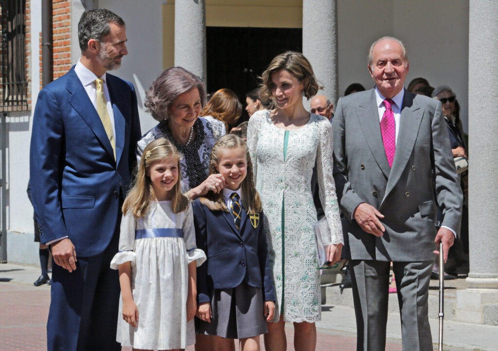 El día de la Primera Comunión de la princesa Leonor en 2015