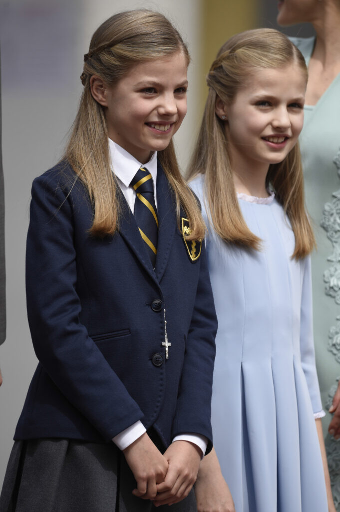 La princesa Leonor y Sofía, el día de la Primera Comunión de la infanta