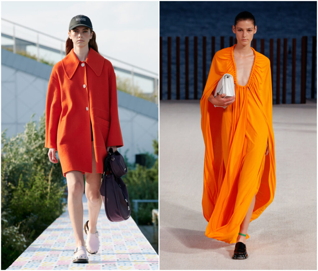 Trendy colors in 2022: tangerine