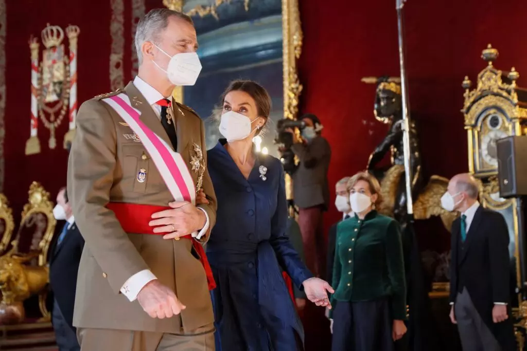 El rey Felipe y la reina Letizia, el 6 de enero de 2022