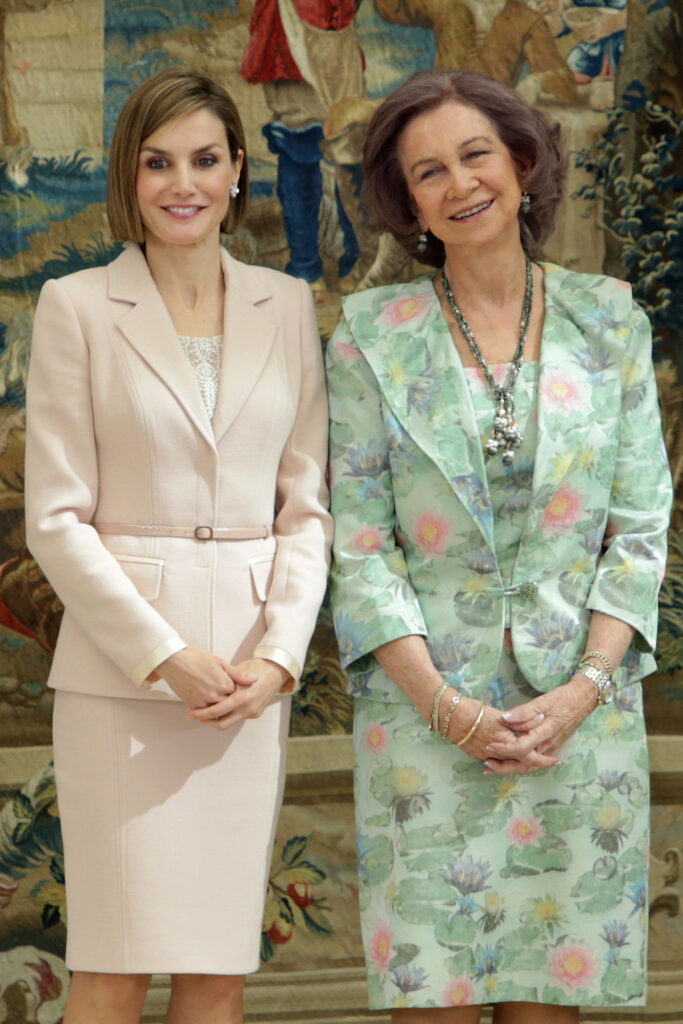 La reina Letizia y Sofía, en 2015