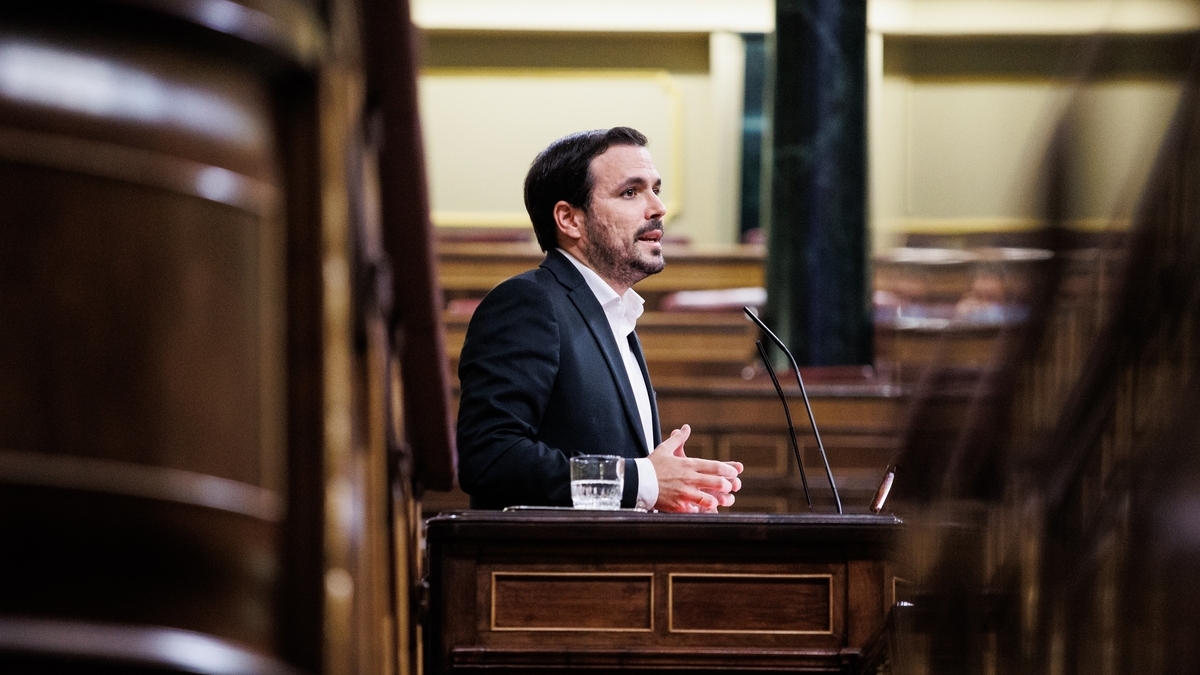 El ministro de Consumo, Alberto Garzón (Unidas Podemos), en el Congreso el pasado noviembre.