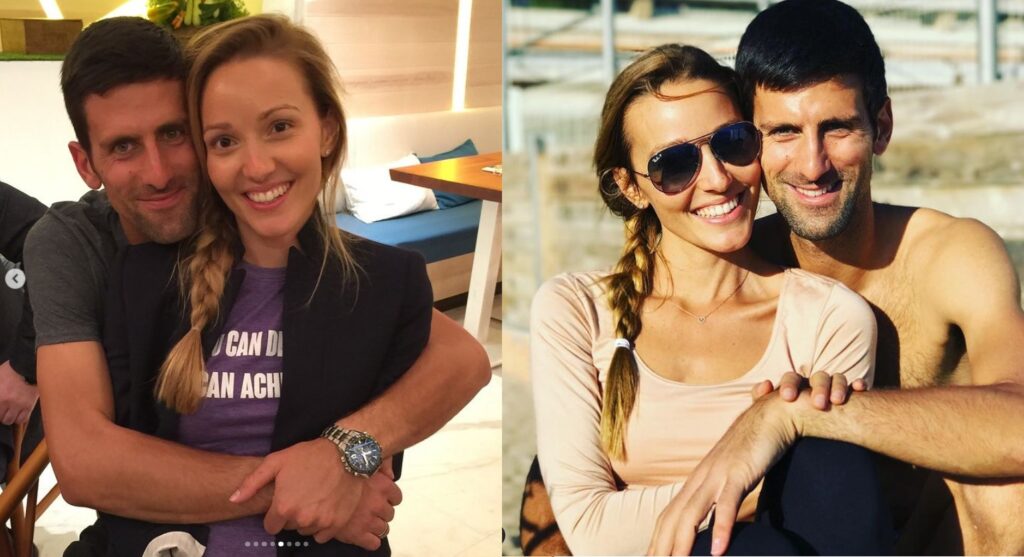 Djokovic y Jelena siempre muestran lo enamorados que están