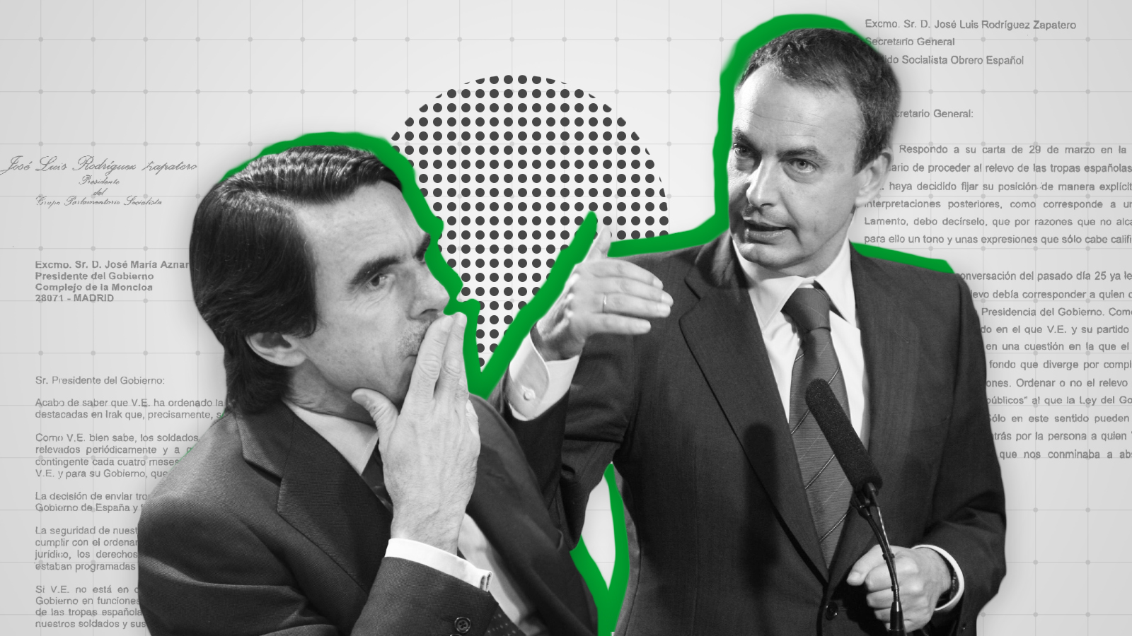 José María Aznar y José Luis Rodríguez Zapatero cruzaron cartas por el relevo de las tropas españolas en Irak
