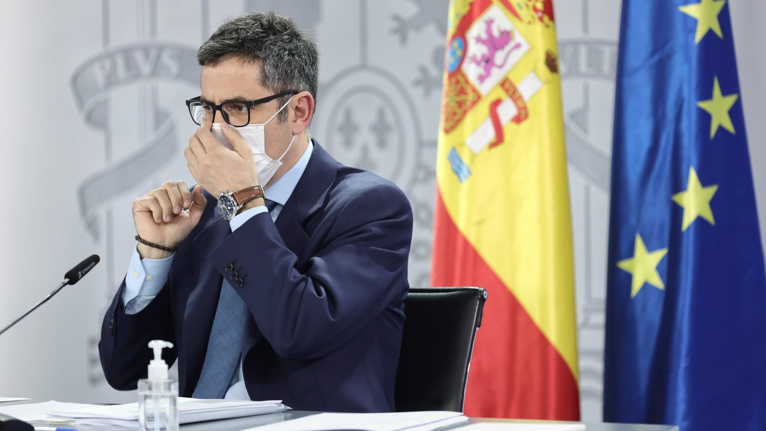 Bolaños defiende que España está en el centro de decisiones pese a no estar en la videollamada de Biden