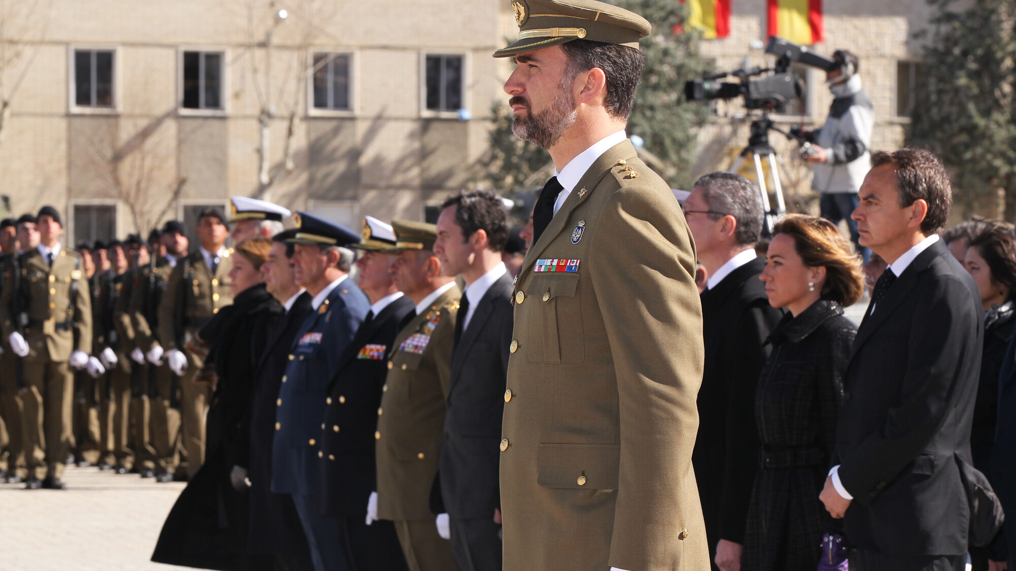 El entonces príncipe Felipe, en el funeral por los muertos en la tragedia de Hoyo de Manzanares