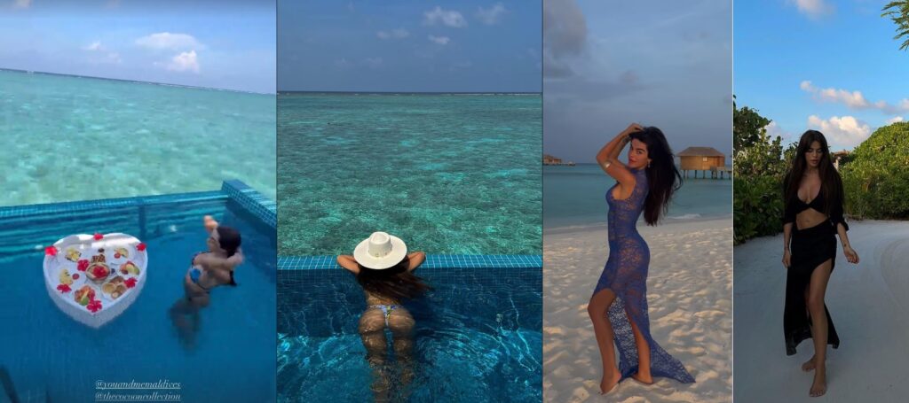Violeta Mangriñán, de vacaciones en Maldivas con Fabio