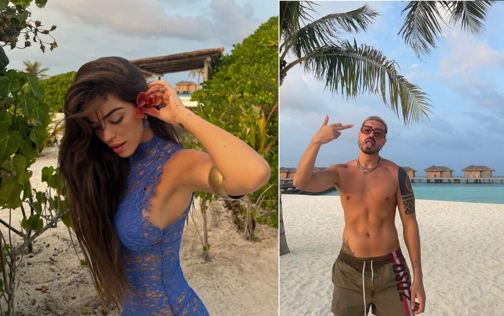 Violeta Mangriñán y Fabio Colloricchio están de vacaciones en Maldivas