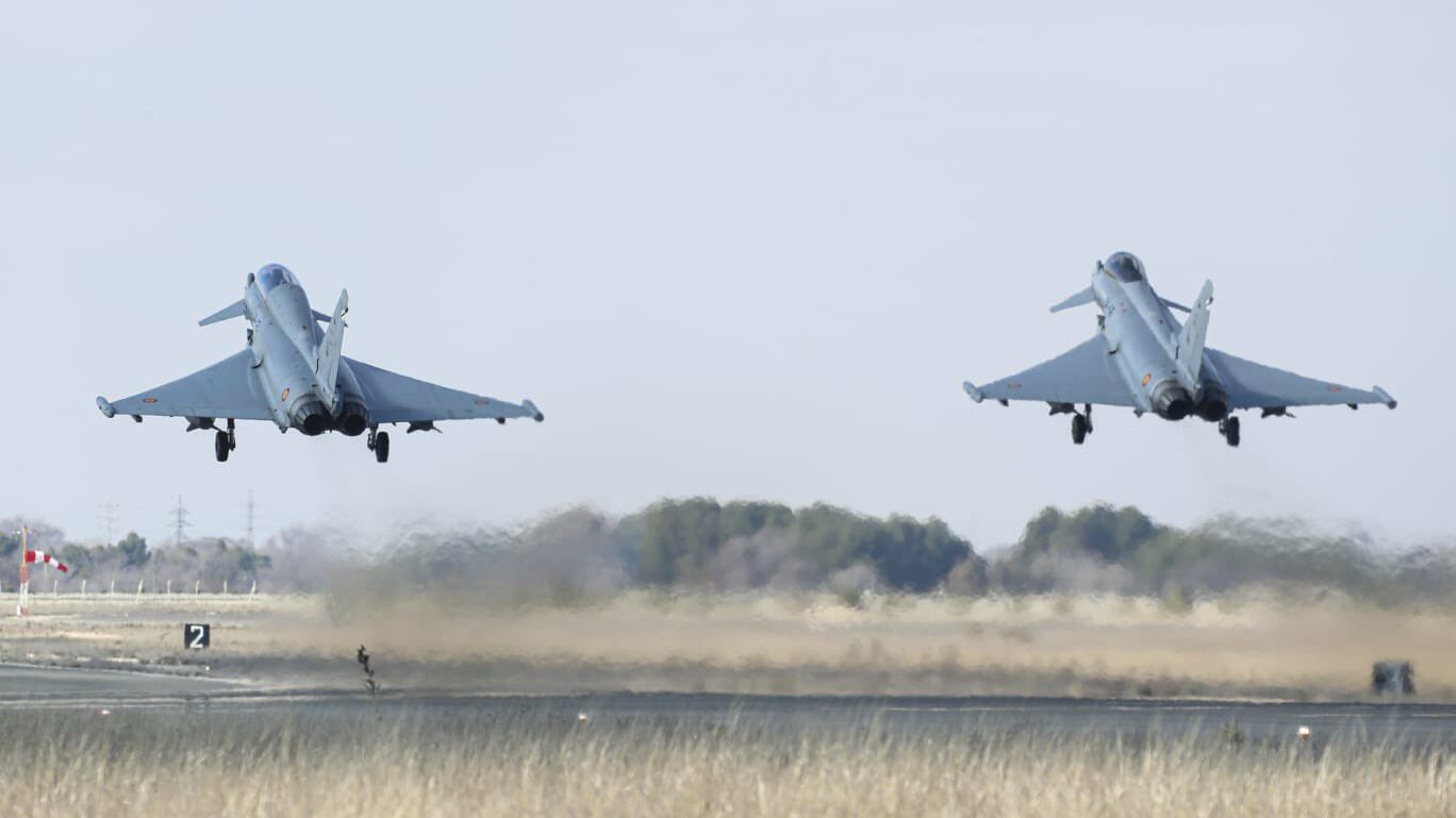 Eurofighters españoles en Bulgaria, en la misión de policía aérea ante Rusia