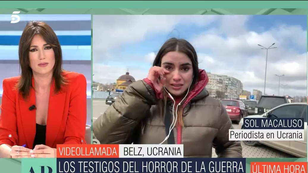 La reportera rompe a llorar en 'El programa de Ana Rosa'