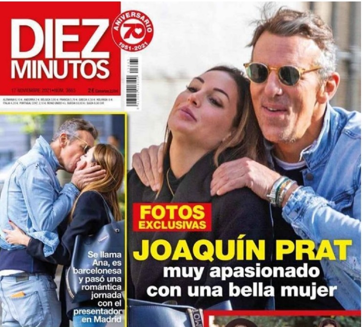 Joaquín Prat se besa con una mujer el pasado mes de noviembre