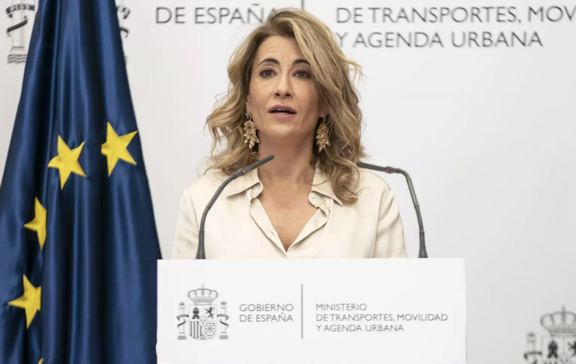 Raquel Sánchez Jiménez, ministra de Transportes, responsable del bono joven.