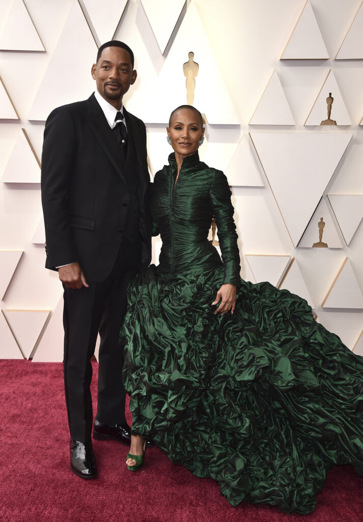 Will Smith y su mujer Jada Pinkett Smith, en los Premios Oscar 2022