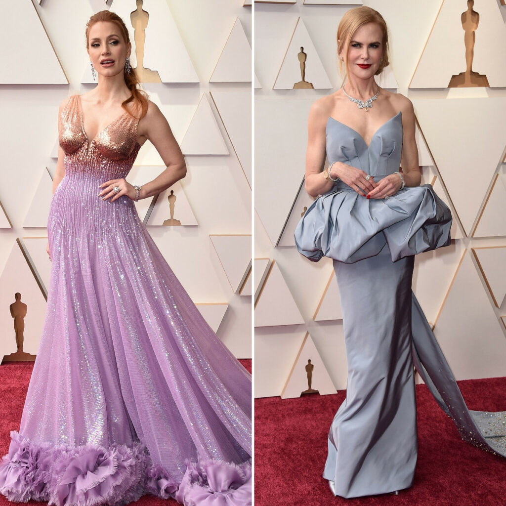 Alfombra roja de los Premios Oscar 2022: Jessica Chastain y Nicole Kidman