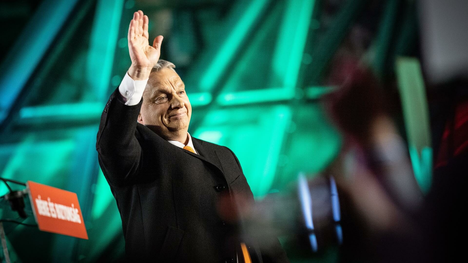 Viktor Orban durante las elecciones en Hungría