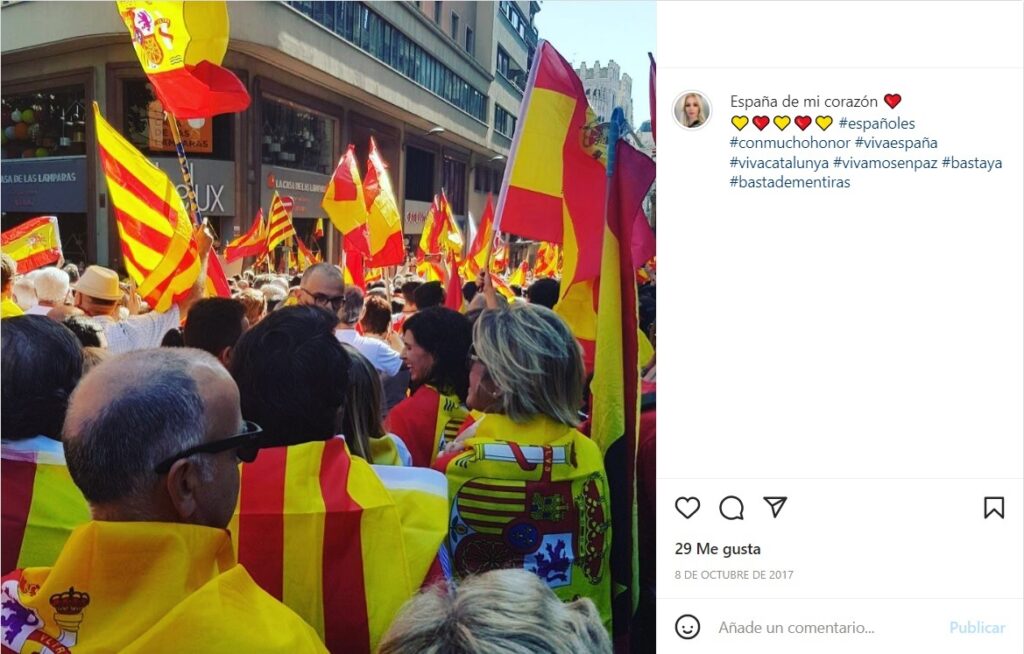 Cristina Franze está en contra de la independencia de Cataluña