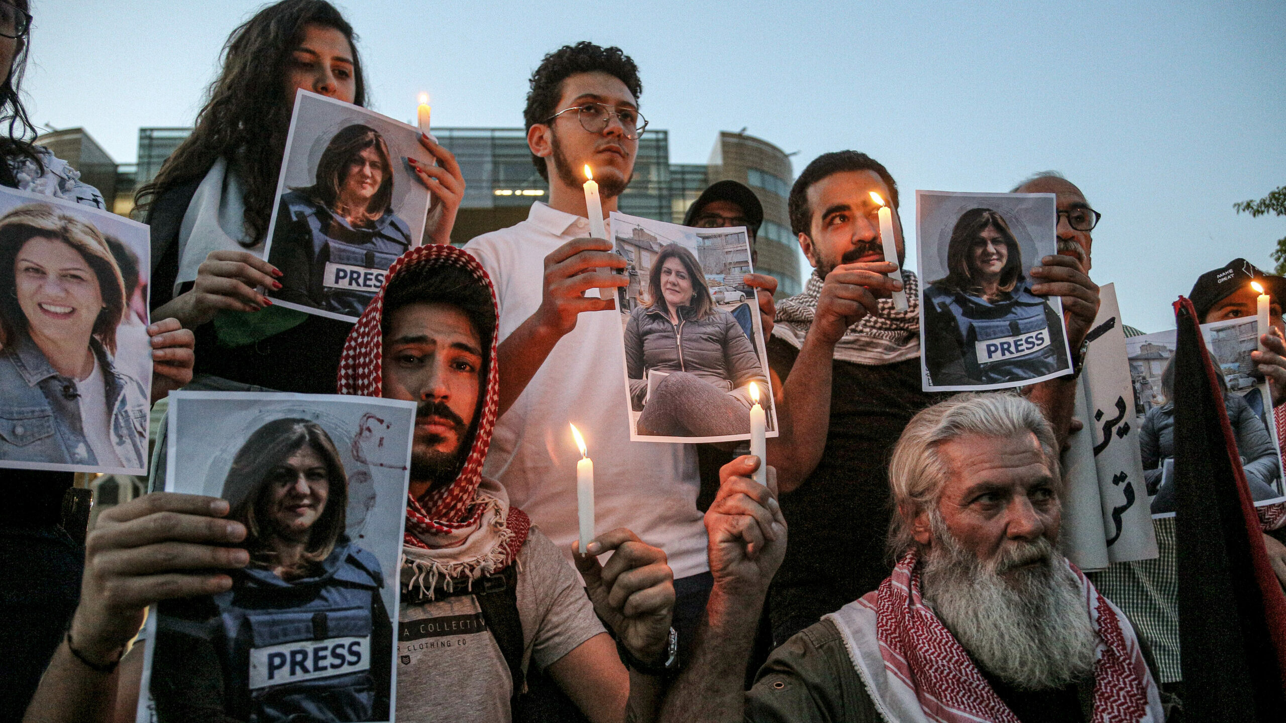 Activistas en Beirut por la muerte de Shireen Abu Akleh