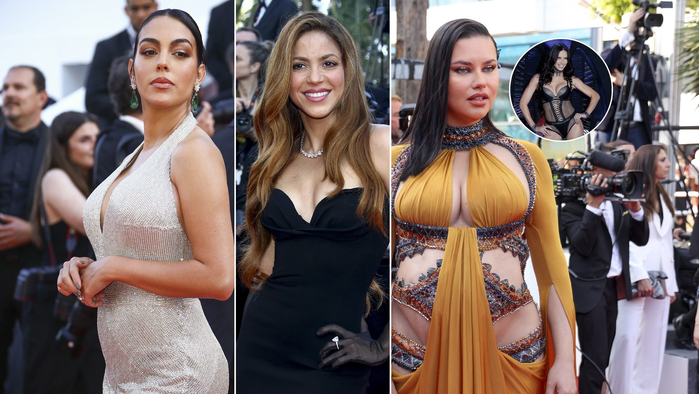 Georgina Rodríguez, Shakira, Adriana Lima y más famosas posan en el  Festival de Cannes 2022