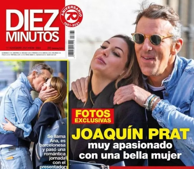 Joaquín Prat se besa con una mujer tras separarse