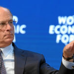 El fundador y CEO de BlackRock, Larry Fink, en el Foro de Davos.