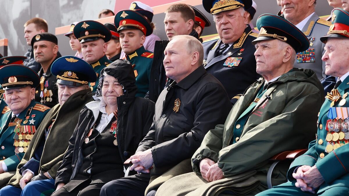 El presidente ruso, Vladimir Putin, durante el desfile del Día de la Victoria, en Moscú.