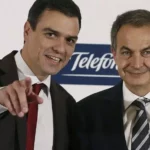 Pedro Sánchez y José Luis Rodríguez Zapatero