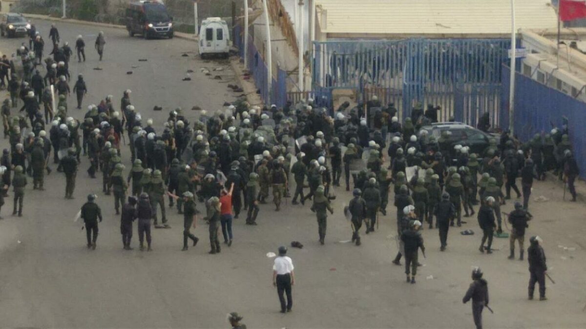 Redada de la policía marroquí el viernes pasado en Melilla