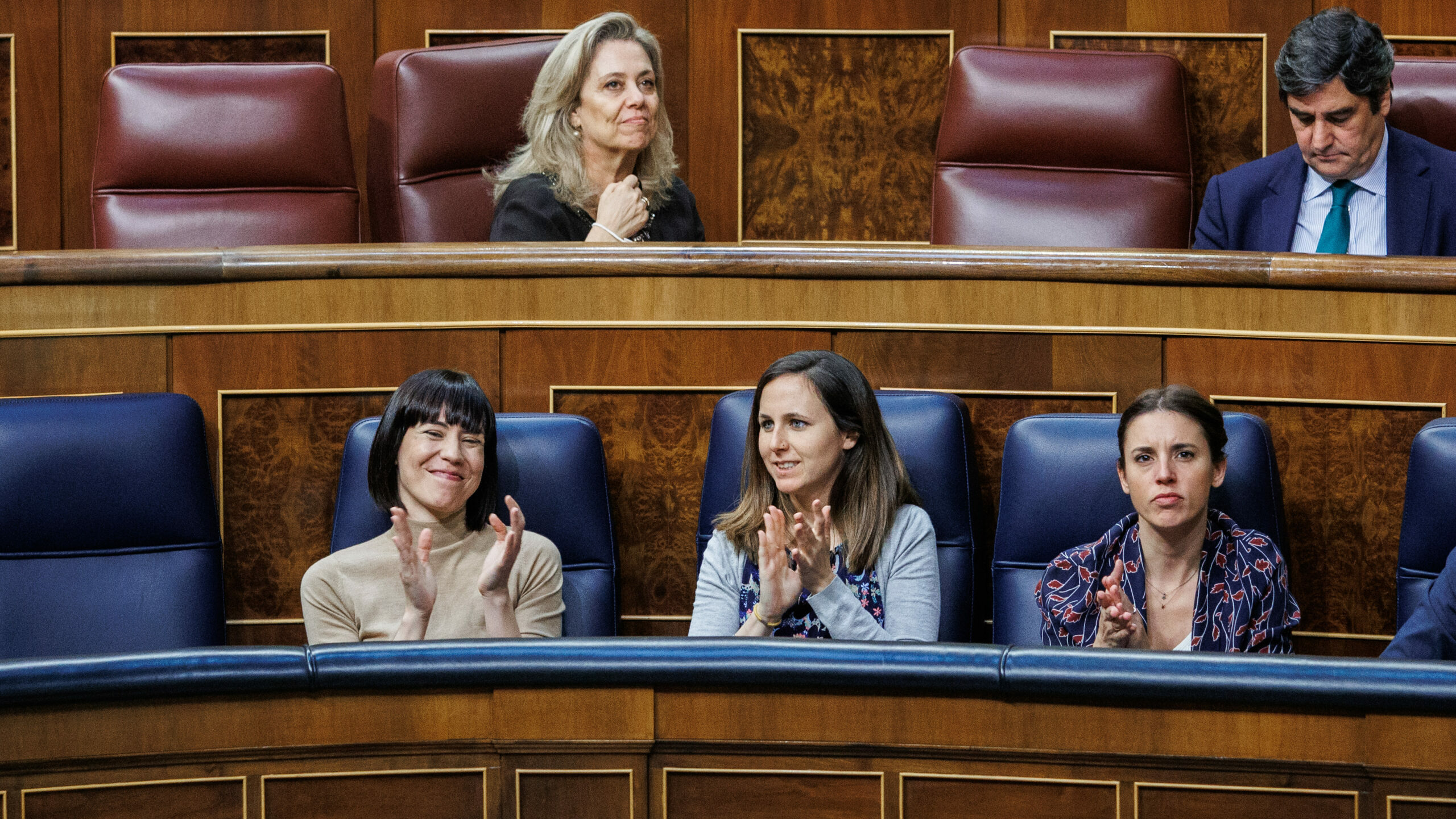 Ione Belarra, Irene Montero y Diana Morant en el Congreso de los Diputados