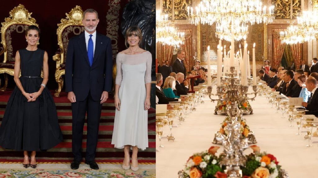13 aperitivos, un plato principal y un peculiar postre: así fue el menú de la cena de la OTAN en el Palacio Real
