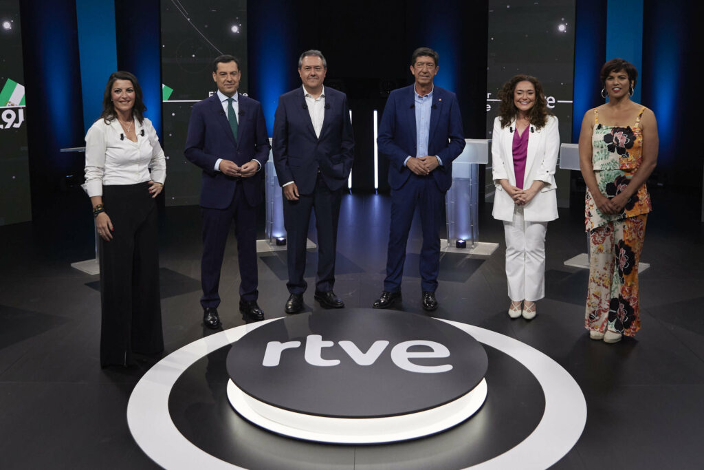 El 'bronco' debate de Andalucía reúne a más de un millón de espectadores en La 1