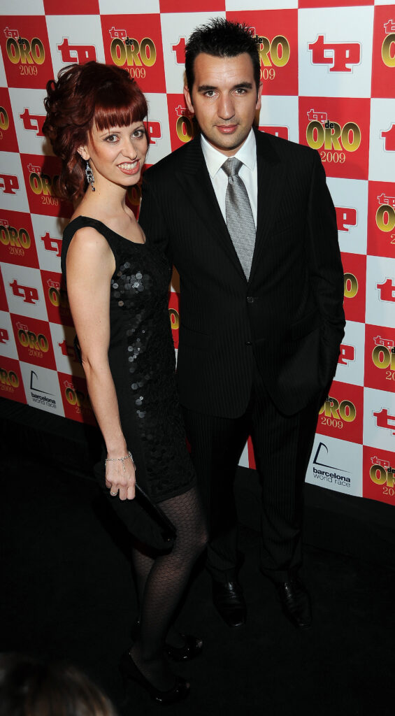 Miguel Lago y su mujer Laura en 2010, en los TP de Oro