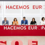 El secretario general del PSOE, Pedro Sánchez (c), preside la reunión del Comité Ejecutivo Federal, este lunes.