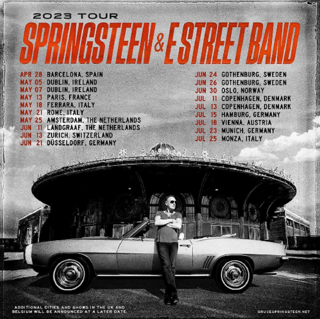 Conciertos de la gira de Bruce Springsteen