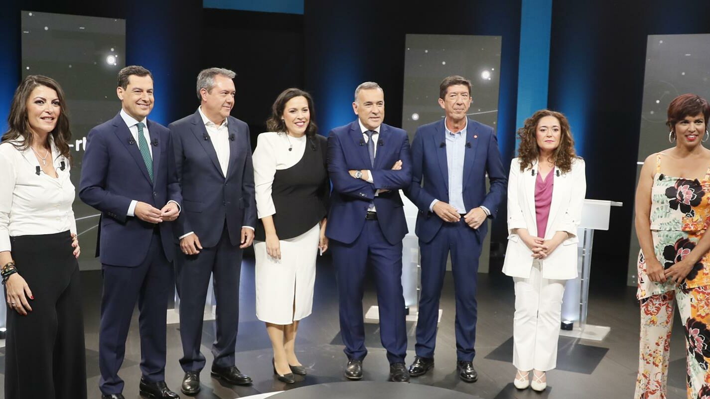 Los candidatos de Andalucía afrontan este lunes el segundo y último debate a seis antes del 19-J